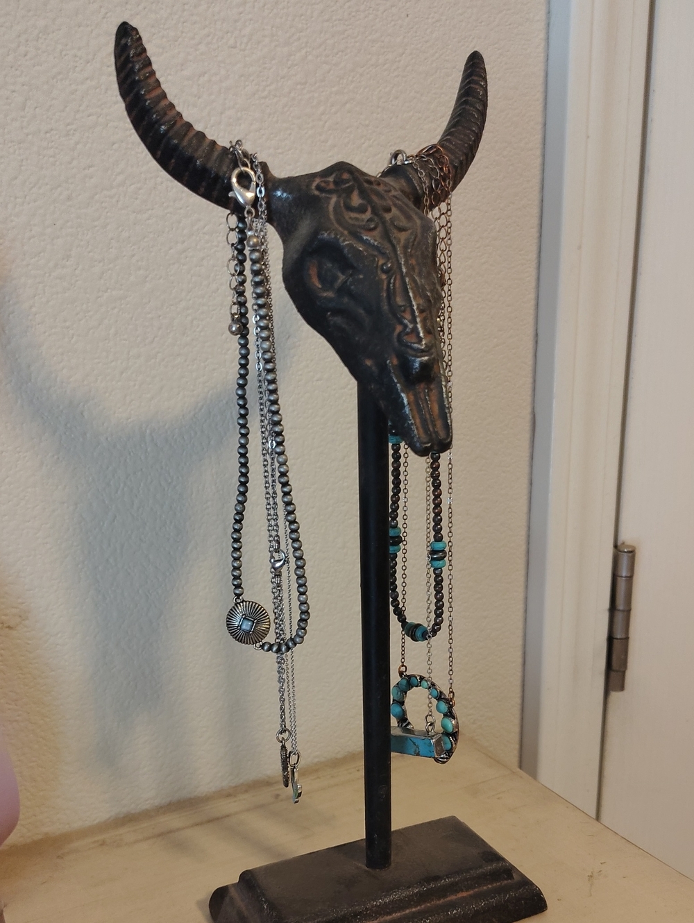 6-piece Western Turquoise And Silver Necklace Set